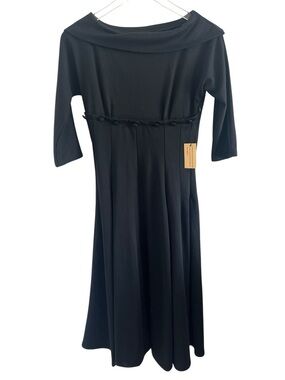 Lindy Bop Black Flare Pinup Vixen Dress
